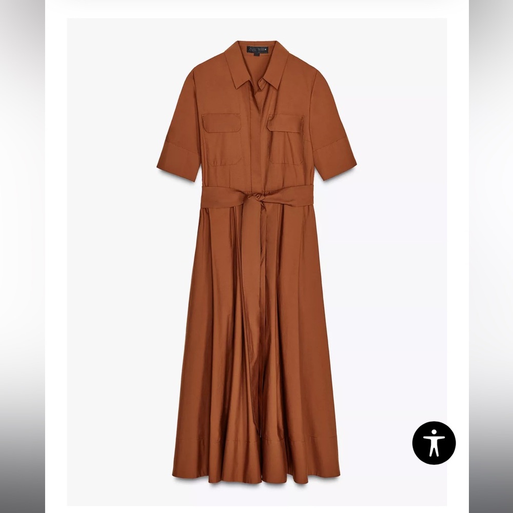 Zara ZW Collection Poplin Shirtdress - Picture 15 of 15